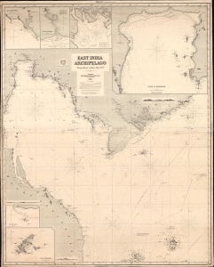 1870 Imray Chart of the Gulf of Siam (Thailand)