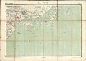 1895 Bureau Topographique Map of Halong Bay, Hai Phong, Vietnam