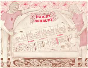 1967 Rhodes Map of Haight-Ashbury, San. Francisco - Hippieville U.S.A.