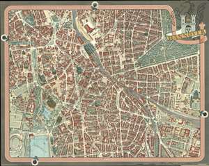 1959 Bollmann Map of Hannover, Germany
