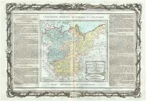 1786 Desnos and de la Tour Map of Lower Saxony and Upper Saxony, Germany