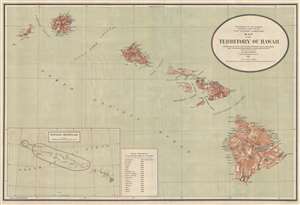 1915 Berthrong Map of Hawaii