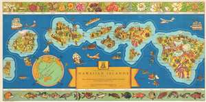 1937 Parker Edwards Dole Pineapple Map of Hawaii