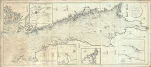 1815 Blankensteiner Blueback Nautical Chart or Map: Helsinki to St. Petersburg