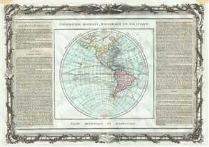 1786 Desnos and de la Tour Map of the Western Hemisphere