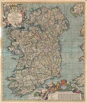 1690 Visscher Map of Ireland