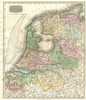 1814 Thomson Map of the Holland