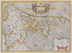 1606 Mercator Map of Holland ( Netherlands )