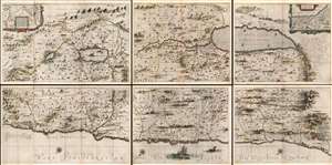 1662 Jansson and Hornius Map of the Holy Land, Israel, and Palestine
