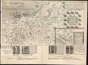 1630 Le Jay Map of the Exodus from the Paris Polyglot Bible