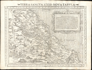 1540 / 1552 Münster Map of the Holy Land