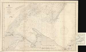 1899 British Admiralty Nautical Chart of the Gulf of Honduras (Guatemala, Belize)