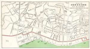 1921 Crow City Map or Plan of City of Victoria, Hong Kong