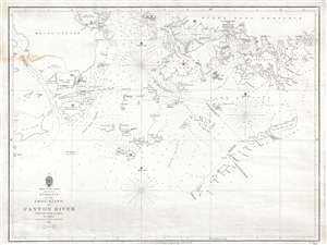 1840 Ross Map or Chart of Hong Kong (First Opium War)