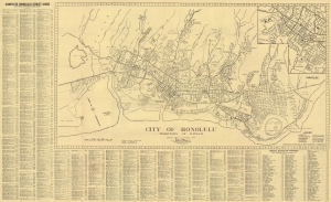1945 Mann and Armitage City Plan or Map of Honolulu, Oahu, Hawaii