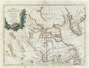 1778 Zatta Map of Canada and Greenland:  Hudson Bay and Baffin Bay