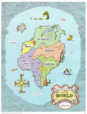 1969 Crabb and Shubb Humbead's Map of the World