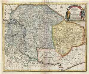 1747 Bowen Map of Hungary and Transylvania (Romania)