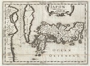 1700 Kaerius Map of Japan and Korea as an Island