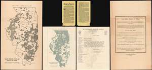 1948 TLI Maps of Illinois w/ 'Local Option' Dry Zones - post Prohibition Temperance!