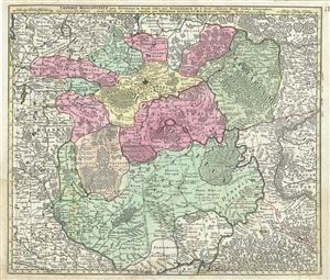 1730 Seutter Map of Southern Russia and Ukraine