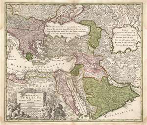 1725 Homann Map of the Turkish Empire