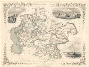1851 Tallis and Rapkin Map of Independent Tartary (Central Asia)