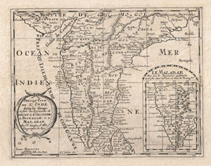1652 Sanson Map of India