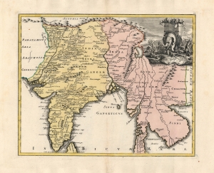 1720 Weigel Map of India and Southeast Asia