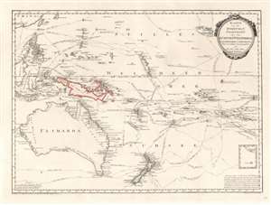 1796 Djurberg Map of Polynesia with indigenous name for Australia (Ulimaroa)