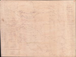 1950 Diazotype Map of Iranian Oil Distribution System