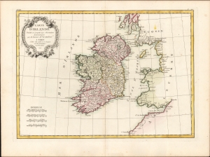 1771 Bonne Map of Ireland