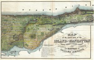 1868 Rogers Map of Manhattan, New York City (North of 86th Street)