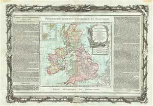 1786 Desnos Map of the British Isles (England, Scotland, Ireland)