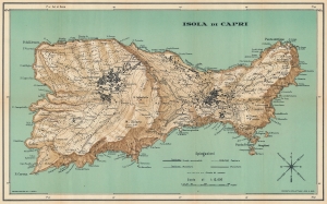 1930 Editori Richter Tourist Map of Capri