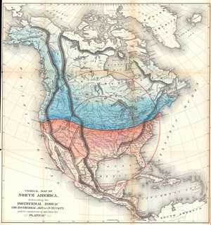 1873 Gilpin Thermal Map of North America