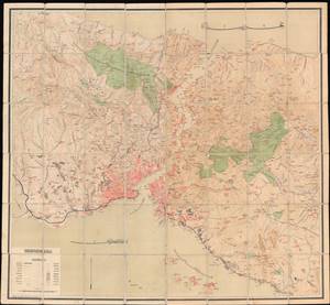 1911 Folding Map of Istanbul and the Bosporus Straits