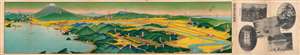 1922 Yoshida View of Hot Springs and Mt. Fuji, Shizuoka, Japan