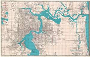1960 Prine City Plan or Map of Jacksonville, Florida