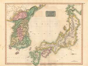 1815 Thomson Map of Korea and Japan