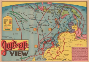 1944 Sundberg Map of East Asia, Southeast Asia, and the East Indies