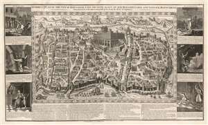 1795 Haines and Son Pictorial Map of Jerusalem