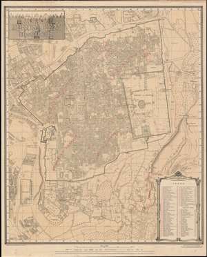 1945 Salmon City Plan or Map of Jerusalem