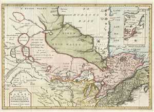 1769 Isaak Tirion Map of Canada