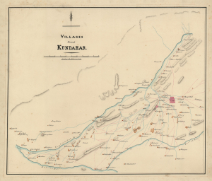 1840 QMG Manuscript Map of Kandahar, Afghanistan and its Immediate Environs