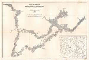 1886 Kossiakof Map of Turkestan, Central Asia