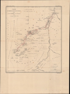 1874 Carcereri Map of Khartoum and Environs, White Nile Region
