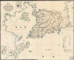 1907 Jacoby Bilingual Map of Tsingtao / Qingdao / Kiautschou Bay Concession