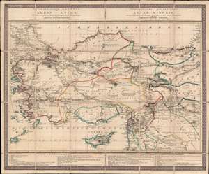 1820 Reichard Case Map of Turkey