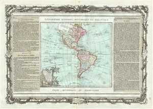 1786 Brion de la Tour Map of South America and North America